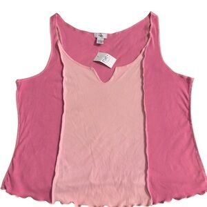 Rue+ Two-Tone Pink  Tank Top